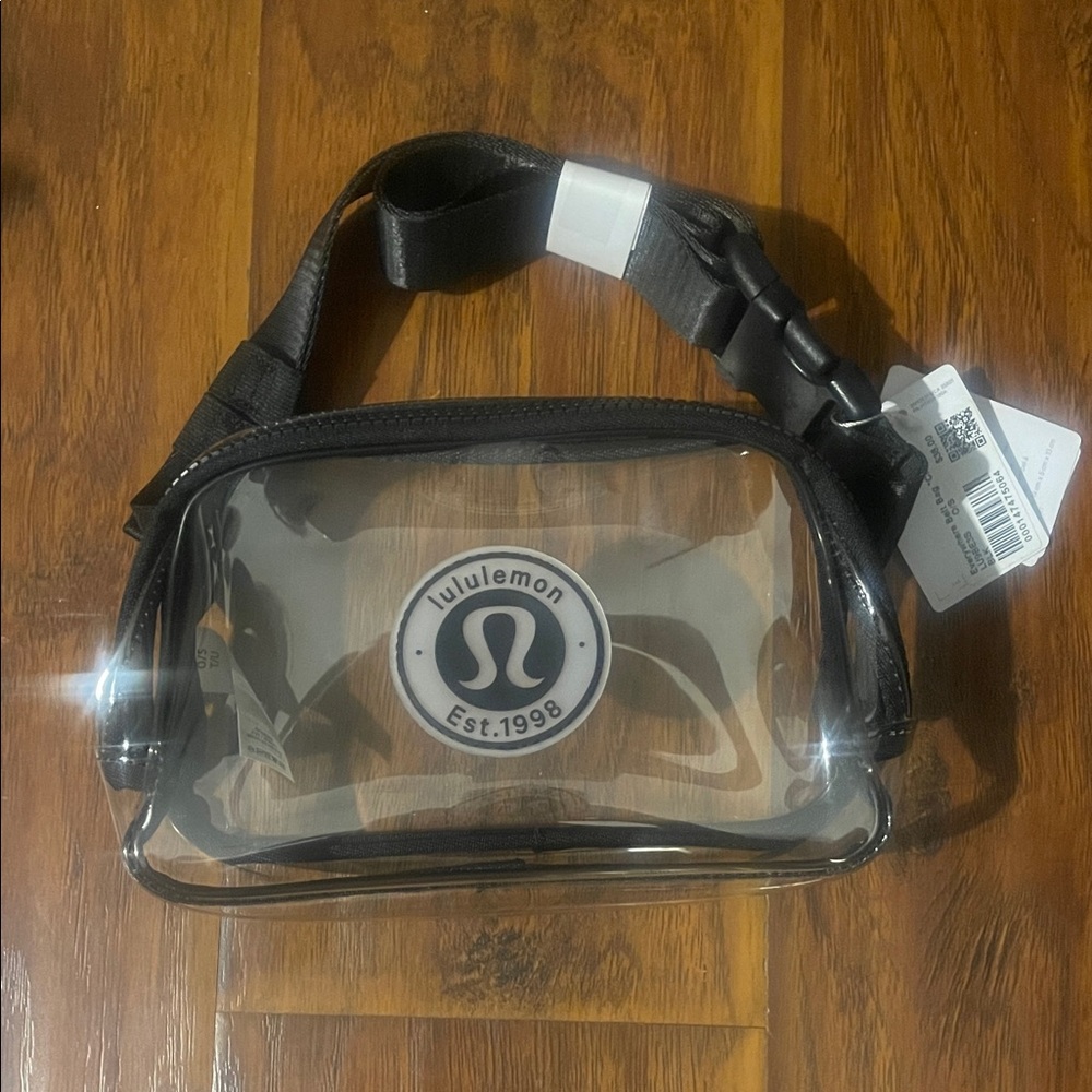 lululemon athletica Transparent and Black Belt Bag